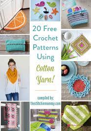 I use various yarnspirations brands throughout my free crochet patterns. 20 Free Crochet Patterns Using Cotton Yarn The Stitchin Mommy