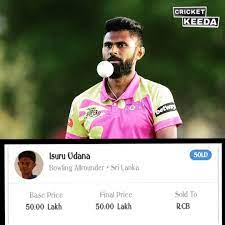 Records at chester le street (odis) eng: Isuru Udana Sold To Rcb Ipl 2020 Auction Ipl Auction