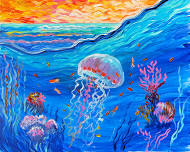 Jellyfish- NEW ART $44 – 3 Hour Public Event