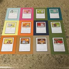 A Lot Of Work But Turned Out Cute Taylored Expressions Calendar Critters Stamps And Dies Ideas For Each Mont Mini Calendars Diy Calendar Taylored Expressions