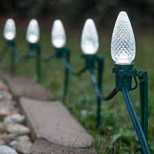 Pathway Lights C9 Cool White Christmas Led Pathway Lights Christmas Lights Etc Christmas Pathway Lights Led Christmas Lights Christmas Lights