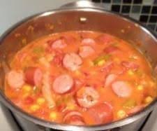 Wurstchengulasch Mit Mais All In Rezept Rezept Rezepte Wurstchengulasch Thermomix Rezepte Thermomix