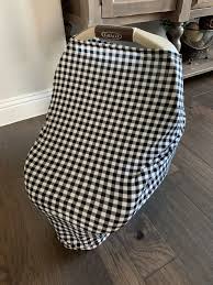 3 In 1 Stretchy Baby Car Seat Cover Black And White Buffalo Etsy Infant Car Seat Cover Carseat Cover Baby Car Seats