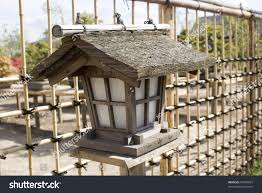 Wooden Japanesestyle Outdoor Lighting Stock Photo Edit Now 54570037