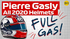 Los mecánicos también se ponen a punto en portimao. All Pierre Gasly F1 Helmets 2020 F1 Season Youtube