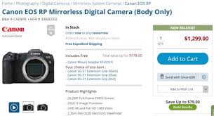 Canon Eos Rp Now In Stock At B H Photo Video Adorama Amazon