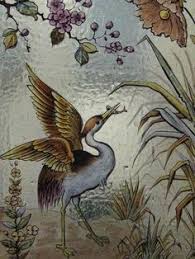 Detail Of A Bird And Flowers In A Victorian Stained Glass Window In The Stairwell Of Reid S Coffee Palace Lydiard Street Ballarat Stained Glass Windows Stained Glass Paint Stained Glass Projects