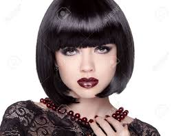 25+ medium inverted bob hairstyles you can… Fashion Brunette Girl Model With Black Bob Hairstyle Lady Vamp Stock Photo Picture And Royalty Free Image Image 36109326