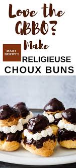 For fan, subtract 20°c/25°f/one gas mark from the temperature state in the recipe. Religieuse Choux Buns Choux Buns Dessert Recipes Gbbo Recipes