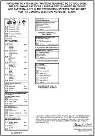 2016 General Election Sample Ballot The Lewis County Herald