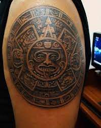 Unique aztec shield tattoo on arm. 25 Best Aztec Tattoos Designs Aztec Tattoo Designs Aztec Tattoos Sleeve Tattoos