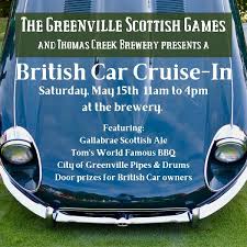 British Car Cruise In At Thomas Creek Brewery Greenville Sc Just British