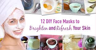 12 diy face masks to brighten and