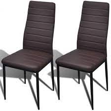 Shop at ebay.com and enjoy fast & free shipping on many items! Dining Table Chairs Set Of 2 Leather Metal Kitchen Recliner Armchair Sling Brown Sales Home Garden Di Dining Chairs Dining Table Chairs Leather Dining Chairs