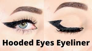Fine point tip eyeliner brush gives better results in achieving winged eyes. Bat Wing Eyeliner Makeup Look For Hooded Eyes Eyeliner Makeup Tutorial Youtube