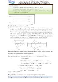Contoh soal luas permukaan prisma. Doc Lks Prisma Nurul Agustini Academia Edu