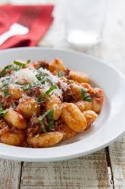 To make, heat a large pot over medium high heat with olive oil. Gnocchi With Meat Sauce Taste And Tell