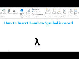 Lambda symbol in greek alphabet lambda (uppercase λ, lowercase λ) is the 11th letter of the greek alphabet. How To Write Lambda L In Word How To Insert L Lambda In Microsoft Word Youtube