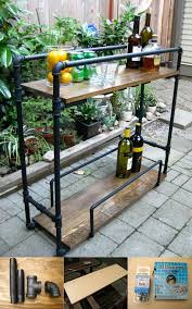 Carrinho Para Bebidas Feito Com Canos De Ferro Faca Voce Mesmo Carrinho Bar Diy Moveis Tubulares Bar Faca Voce Mesmo
