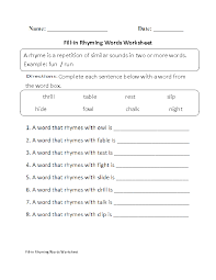 Start studying rhyming words 2: Englishlinx Com Rhyming Worksheets