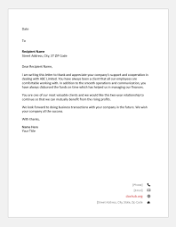 We appreciate your business and welcome you to our long list of satisfied and much valued customers. Thank You Letters To Clients And Customers Document Hub