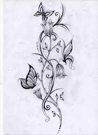 I Would Add A Little Color But It S A Nice Sketch Vine Tattoos Tattoos Tattoo Templates