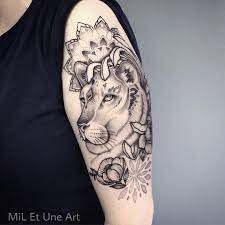 Thank You So Much Fiona Absolutely Loved Working On This Lioness Arm Piece Today Miletune Tattoos Leopard Tattoos Body Art Tattoos