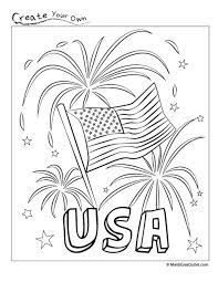 Get links to over 100 free adult coloring pages! Happy Fourth Usa Fireworks Coloring Page Free Printable Memorial Day Coloring Pages July Colors Flag Coloring Pages