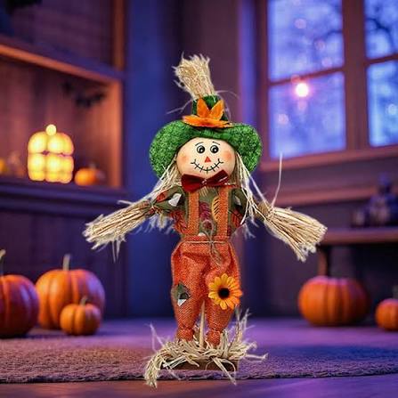 HongMinWen Fall Harvest Scarecrow Decor,in Halloween Scarecrow Decoration  Outdoor,Standing Halloween Scarecrows ,Scarecrow Decor for  Garden,Yard,Porch - Walmart.com