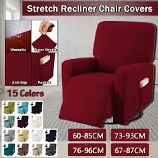 Diy how to reupholster a lazy boy recliner. Lazy Boy Stretch Recliner Slipcover Couch Cover Washable Non Slip Chair Covers Shopee Singapore