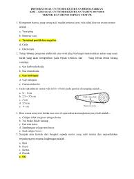 Soal teori kejuruan otomotif dan kunci jawaban 2017 pdf ilmusosial id from wwwilmusosialid. Kisi Kisi Soal Teori Kejuruan Teknik Sepeda Motor Jawabanku Id