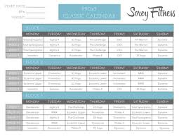 P90x3 Workout Schedule Lean Mass Classic Doubles