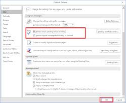 Spelling Grammar Check Is Not Working In Outlook