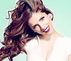 Anna Kendrick, girl, actress, face, white, woman, pink, blue, HD wallpaper 