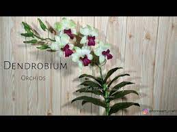 How To Make Dendrobium Orchid Felt Flower Diy Orchid Felt Flower Tutorial Orchid2 Youtube Felt Flowers Felt Flower Tutorial Flower Tutorial