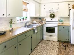 Sage green kitchen cabinet paint. How To Repaint Kitchen Cabinets Painted By Kayla Payne