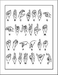 chart asl letters abcteach