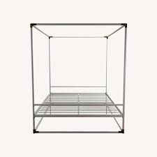 Alexander rose gold traditional bedframe. Wayfair White Gold Metal Full Sized Canopy Bed Aptdeco