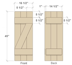 For this board and batten we chose 2 1/2″ wide molding pieces. Build Your Own Wood Shutters For Under 40