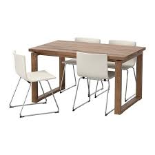 Morbylanga Bernhard Table And 4 Chairs Brown Mjuk White Ikea Ikea Dining Sets Ikea Home Furnishings