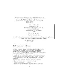 He was minister of foreign affairs of the czech republic in caretaker. Journal Of Computational Chemistry Index Of Files In University Of