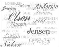 A list of german origin and americanised family names. The 100 Most Common Surnames In Denmark Mydanishroots Com