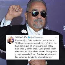 WillieColon da detalles de su estado de salud luego de un grave accidente  automovilístico El conocido cantante de salsa estuvo involucrado en un  grave accidente de tráfico mientras viajaba con su esposa
