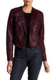 Asymmetrical Zip Crop Faux Leather Jacket Cropped Faux Leather Jacket Leather Jacket Faux Leather Jackets