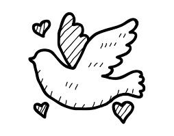 Dibujo De Paloma Del Amor Para Colorear Dibujos De Palomas Paloma De La Paz Dia De La Paz