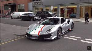 動画 ロンドン納車第一号のフェラーリf8とピロティフェラーリ 最新フェラーリはメタリックカラーがよく似合うようだ 納車 フェラーリ ピロティ