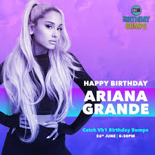On june 25, 2011, ariana held a huge birthday party extravaganza at paramount studios in los angeles, california. Vh1 India On Twitter Happy 27th Birthday Arianagrande Tune In To Vh1birthdaybumps To Catch Her Best Songs And Celebrate Her Day At 5 30 Pm Today Arianagrande Vh1india Getwithit Https T Co Mulzbmg6wp