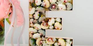 These diy 3d floral numbers and letters mass art and craft on youtube are so creative for a birthday party or anniversary decor. Diy 3d Flower Monogram Letter Blog House 21