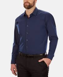 Kenneth Cole Men S Big Tall Classic Fit Dress Shirt Fitted Dress Shirts Navy Blue Dress Shirt Shirt Dress