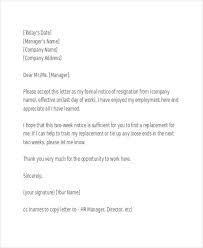 You need to keep your letter length to less than a page if possible. Free 21 Two Weeks Notice Letter Examples Samples In Google Docs Word Pages Pdf Examples